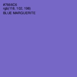 #7666C6 - Blue Marguerite Color Image